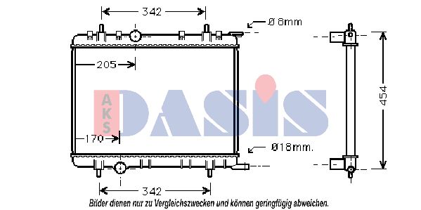 AKS DASIS radiatorius, variklio aušinimas 061130N